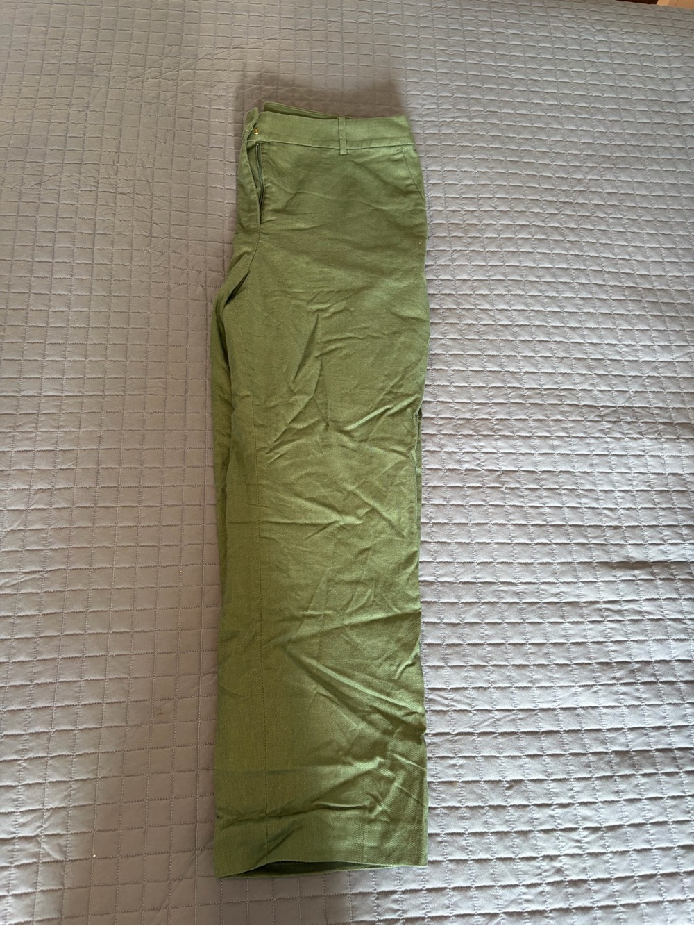 J. Crew Straight Green Pant